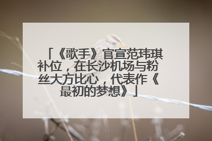 《歌手》官宣范玮琪补位，在长沙机场与粉丝大方比心，代表作《最初的梦想》