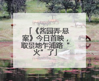 《酱园弄·悬案》今日首映，取景地乍浦路“火”了