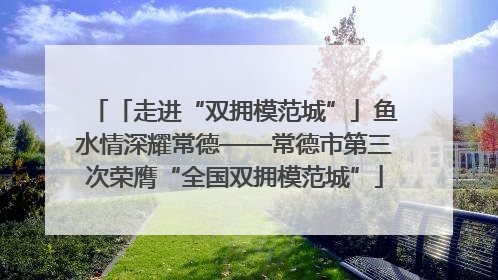 「走进“双拥模范城”」鱼水情深耀常德——常德市第三次荣膺“全国双拥模范城”