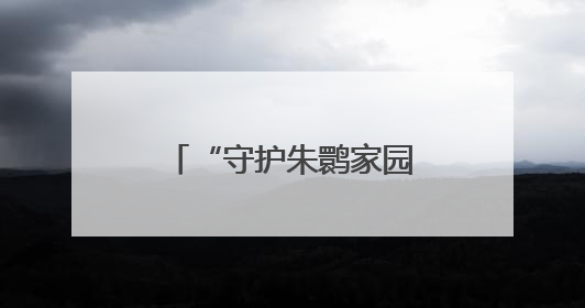 “守护朱鹮家园”（侨乡新貌）