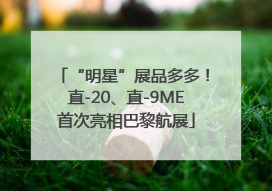 “明星”展品多多！直-20、直-9ME首次亮相巴黎航展