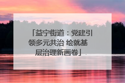 益宁街道：党建引领多元共治 绘就基层治理新画卷