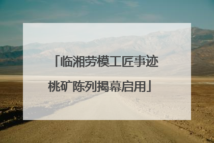 临湘劳模工匠事迹桃矿陈列揭幕启用