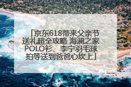 京东618带来父亲节送礼超全攻略 海澜之家POLO衫、李宁羽毛球拍等送到爸爸心坎上
