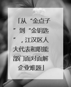 从“金点子”到“金钥匙”，江汉区人大代表和职能部门面对面解企业难题