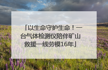 以生命守护生命！一台气体检测仪陪伴矿山救援一线劳模16年