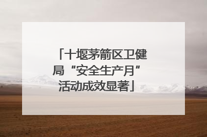 十堰茅箭区卫健局“安全生产月”活动成效显著