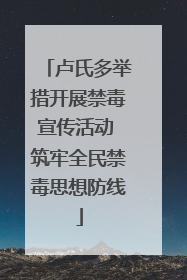 卢氏多举措开展禁毒宣传活动 筑牢全民禁毒思想防线