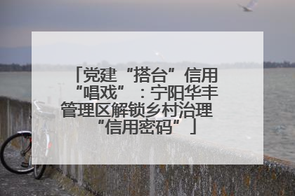 党建“搭台”信用“唱戏”：宁阳华丰管理区解锁乡村治理“信用密码”