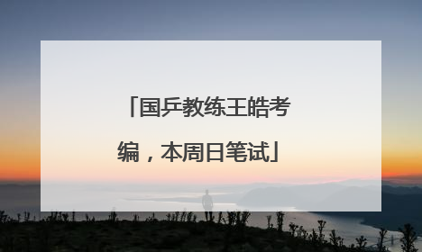 国乒教练王皓考编，本周日笔试