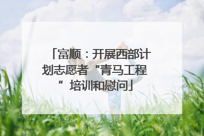 富顺：开展西部计划志愿者“青马工程”培训和慰问