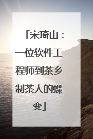 宋琦山：一位软件工程师到茶乡制茶人的蝶变