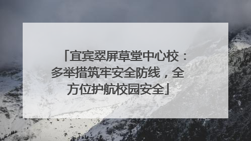 宜宾翠屏草堂中心校：多举措筑牢安全防线，全方位护航校园安全