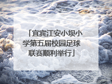 宜宾江安小坝小学第五届校园足球联赛顺利举行