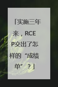 实施三年来，RCEP交出了怎样的“成绩单”？