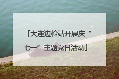 大连边检站开展庆“七一”主题党日活动