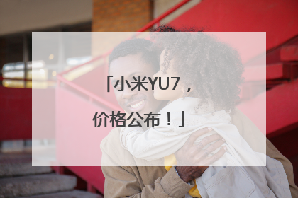 小米YU7，价格公布！
