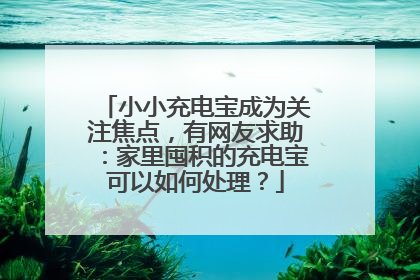 小小充电宝成为关注焦点，有网友求助：家里囤积的充电宝可以如何处理？