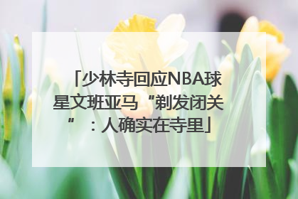 少林寺回应NBA球星文班亚马“剃发闭关”：人确实在寺里