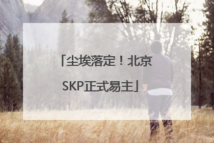 尘埃落定！北京SKP正式易主