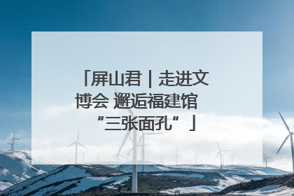 屏山君｜走进文博会 邂逅福建馆“三张面孔”
