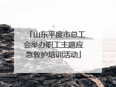 山东平度市总工会举办职工主题应急救护培训活动