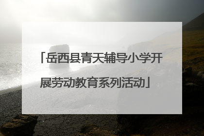 岳西县青天辅导小学开展劳动教育系列活动