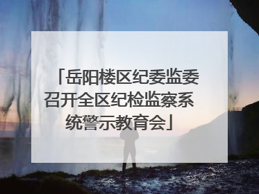 岳阳楼区纪委监委召开全区纪检监察系统警示教育会