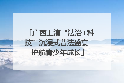 广西上演“法治+科技”沉浸式普法盛宴 护航青少年成长