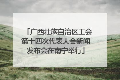 广西壮族自治区工会第十四次代表大会新闻发布会在南宁举行