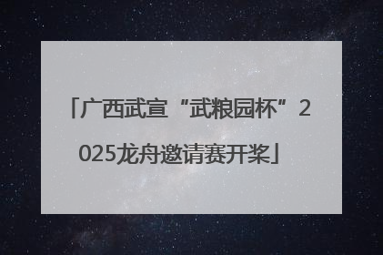广西武宣“武粮园杯”2025龙舟邀请赛开桨