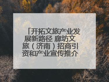 开拓文旅产业发展新路径 廊坊文旅（济南）招商引资和产业宣传推介活动举行