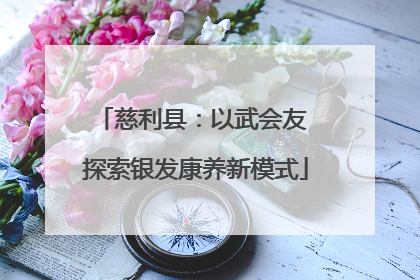 慈利县：以武会友 探索银发康养新模式