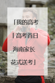 我的高考丨高考首日 海南家长花式送考