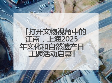 打开文物视角中的江南，上海2025年文化和自然遗产日主题活动启幕