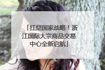 扛鼎国家战略！浙江国际大宗商品交易中心全新启航