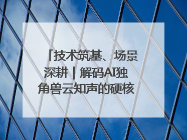 技术筑基、场景深耕｜解码AI独角兽云知声的硬核实力版图
