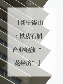 新宁崀山：铁皮石斛产业绽放“花经济”