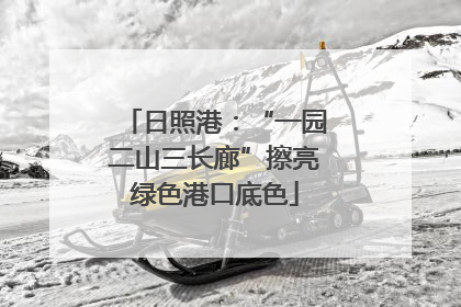 日照港：“一园二山三长廊”擦亮绿色港口底色