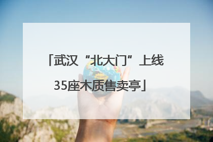 武汉“北大门”上线35座木质售卖亭