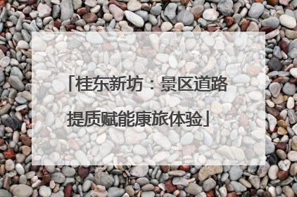 桂东新坊：景区道路提质赋能康旅体验