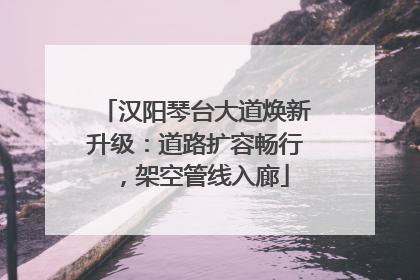 汉阳琴台大道焕新升级：道路扩容畅行，架空管线入廊