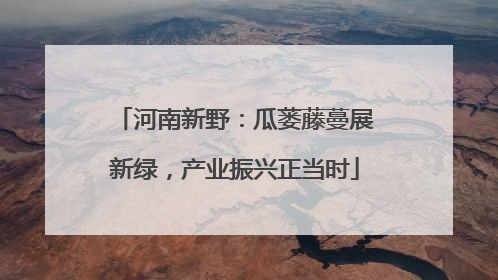 河南新野：瓜蒌藤蔓展新绿，产业振兴正当时