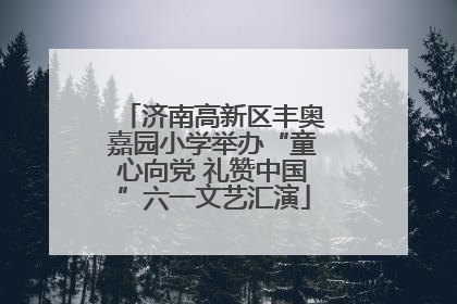 济南高新区丰奥嘉园小学举办“童心向党 礼赞中国”六一文艺汇演