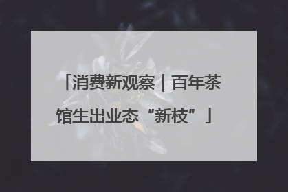消费新观察｜百年茶馆生出业态“新枝”