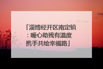 淄博经开区南定镇：暖心助残有温度 携手共绘幸福路