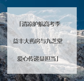 清凉护航高考季 益丰大药房与九芝堂爱心传递显担当