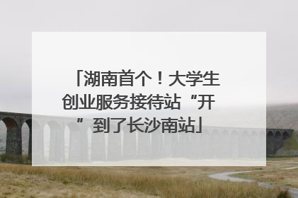 湖南首个！大学生创业服务接待站“开”到了长沙南站