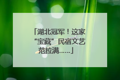 湖北冠军！这家“宝藏”民宿文艺范拉满……