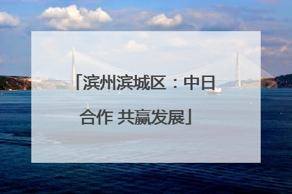 滨州滨城区：中日合作 共赢发展